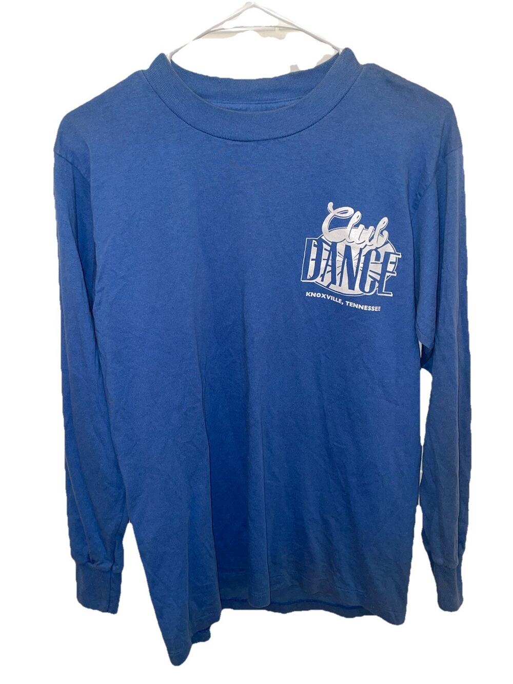 Vintage Club Dance Knoxville TN Long Sleeve T-Shirt USA Made Size M